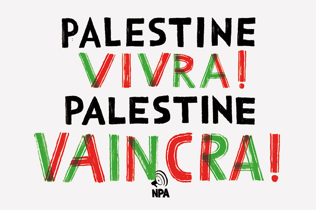 Autocollant Palestine vivra ! Palestine vaincra !